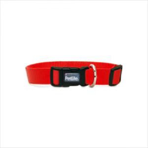 Pl Es Nylon Adj Collar Red Small