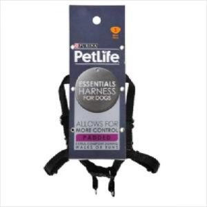 Pl Es Padded Harness Black X Large